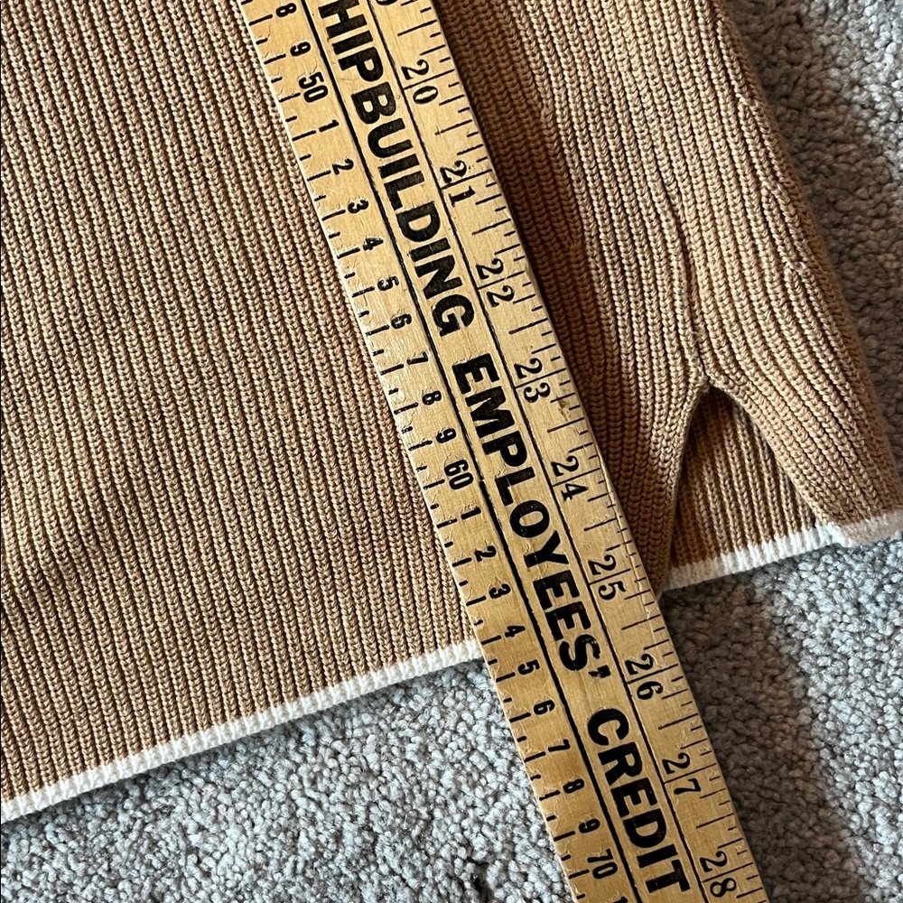 Talbots Camel Pima Sabrina Sweater Size Small - Picture 7 of 8